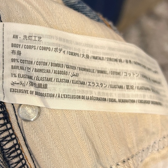 Abercrombie & Fitch High Rise Mom Short Distressed Blue Women’s Size 2 or 26 - Picture 7 of 7